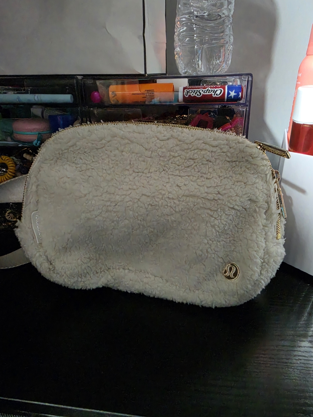 lululemon athletica Cream Sherpa Cosmetic Pouch